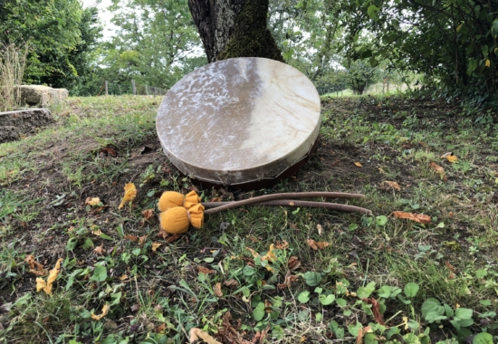 Tambour rond sous arbre Tambour rond sous arbre